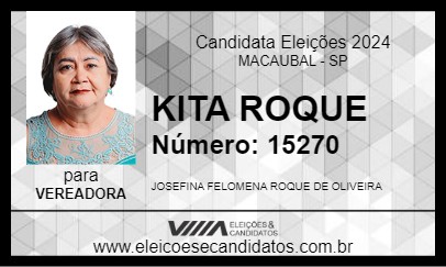 Candidato KITA ROQUE 2024 - MACAUBAL - Eleições