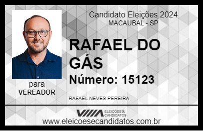 Candidato RAFAEL DO GÁS 2024 - MACAUBAL - Eleições