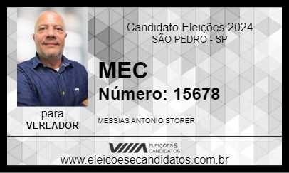 Candidato MEC 2024 - SÃO PEDRO - Eleições