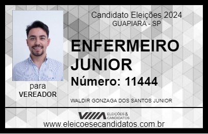 Candidato ENFERMEIRO JUNIOR 2024 - GUAPIARA - Eleições