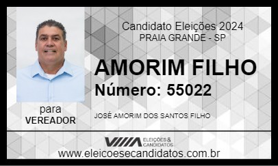 Candidato AMORIM FILHO 2024 - PRAIA GRANDE - Eleições