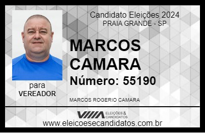 Candidato MARCOS CAMARA 2024 - PRAIA GRANDE - Eleições