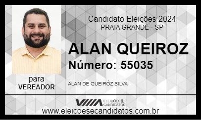 Candidato ALAN QUEIROZ 2024 - PRAIA GRANDE - Eleições