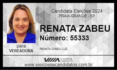 Candidato RENATA ZABEU 2024 - PRAIA GRANDE - Eleições