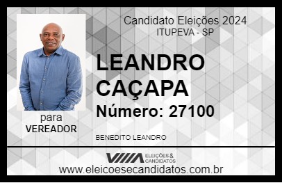 Candidato LEANDRO  CAÇAPA 2024 - ITUPEVA - Eleições