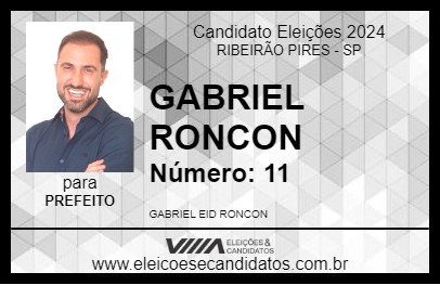 Candidato GABRIEL RONCON 2024 - RIBEIRÃO PIRES - Eleições