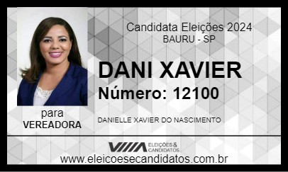 Candidato DANI XAVIER 2024 - BAURU - Eleições