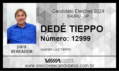 Candidato DEDÉ TIEPPO 2024 - BAURU - Eleições