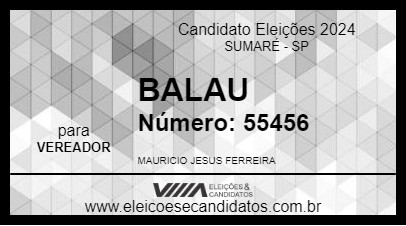 Candidato BALAU 2024 - SUMARÉ - Eleições