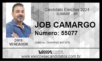 Candidato JOB CAMARGO 2024 - SUMARÉ - Eleições