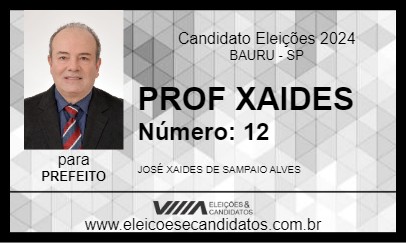 Candidato PROF XAIDES 2024 - BAURU - Eleições