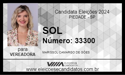 Candidato SOL 2024 - PIEDADE - Eleições