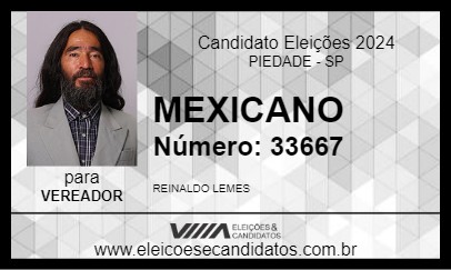 Candidato MEXICANO 2024 - PIEDADE - Eleições