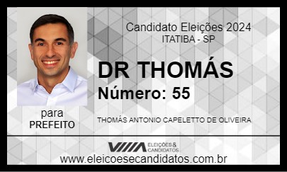 Candidato DR THOMÁS 2024 - ITATIBA - Eleições