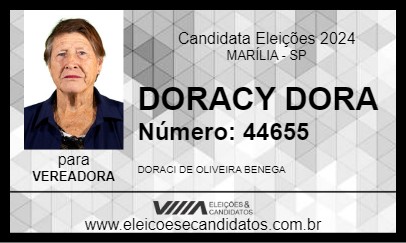 Candidato DORACY DORA 2024 - MARÍLIA - Eleições