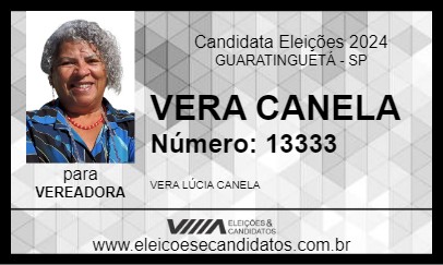 Candidato VERA CANELA 2024 - GUARATINGUETÁ - Eleições