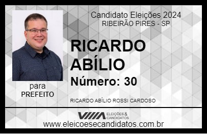 Candidato RICARDO ABÍLIO 2024 - RIBEIRÃO PIRES - Eleições