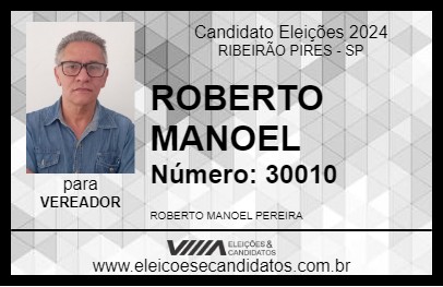 Candidato ROBERTO MANOEL 2024 - RIBEIRÃO PIRES - Eleições