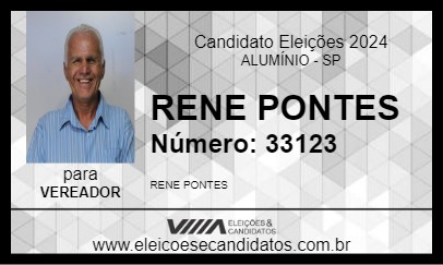 Candidato RENE PONTES 2024 - ALUMÍNIO - Eleições