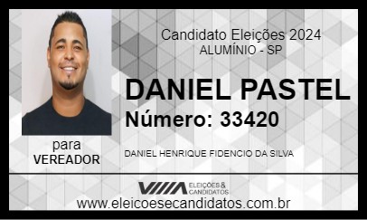 Candidato DANIEL PASTEL 2024 - ALUMÍNIO - Eleições