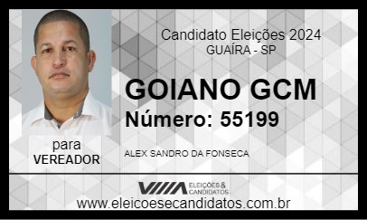 Candidato ALEX GOIANO 2024 - GUAÍRA - Eleições