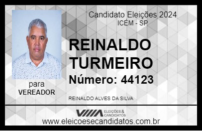 Candidato REINALDO TURMEIRO 2024 - ICÉM - Eleições