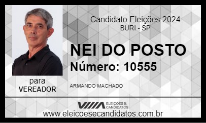 Candidato NEI DO POSTO 2024 - BURI - Eleições