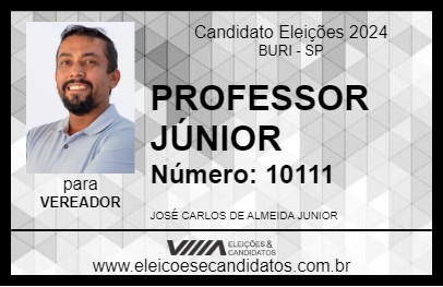 Candidato PROFESSOR JÚNIOR 2024 - BURI - Eleições