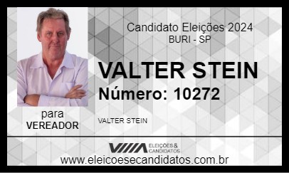 Candidato VALTER STEIN 2024 - BURI - Eleições