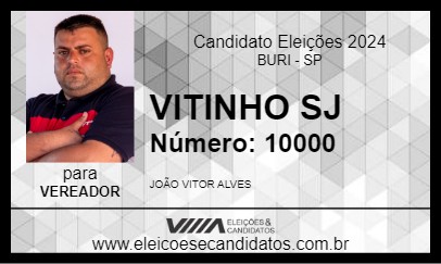 Candidato VITINHO SJ 2024 - BURI - Eleições