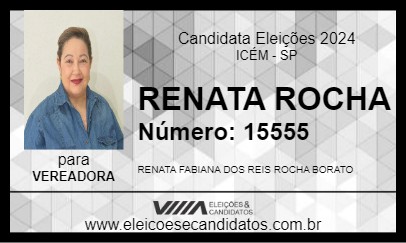 Candidato RENATA ROCHA 2024 - ICÉM - Eleições