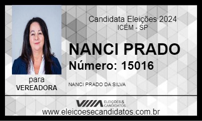 Candidato NANCI PRADO 2024 - ICÉM - Eleições