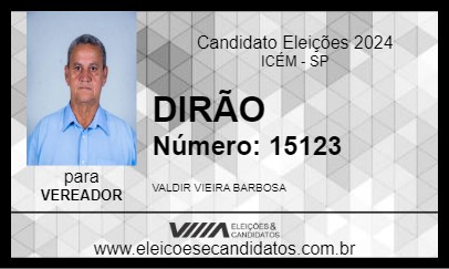 Candidato DIRÃO 2024 - ICÉM - Eleições