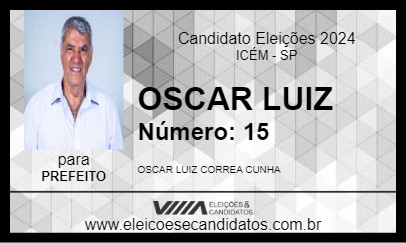 Candidato OSCAR LUIZ 2024 - ICÉM - Eleições