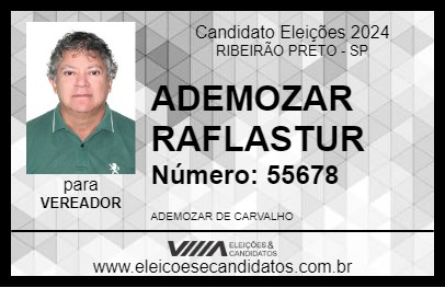 Candidato ADEMOZAR RAFLASTUR 2024 - RIBEIRÃO PRETO - Eleições