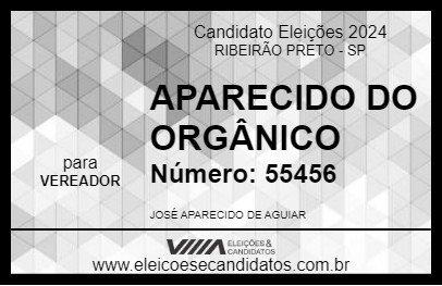 Candidato APARECIDO DO ORGÂNICO 2024 - RIBEIRÃO PRETO - Eleições