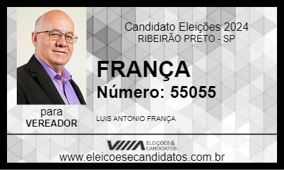 Candidato FRANÇA 2024 - RIBEIRÃO PRETO - Eleições