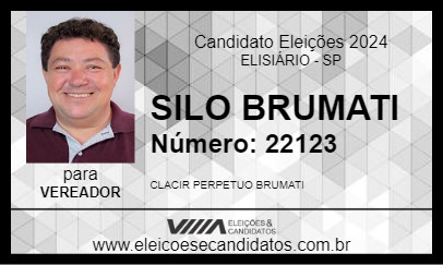 Candidato SILO BRUMATI 2024 - ELISIÁRIO - Eleições