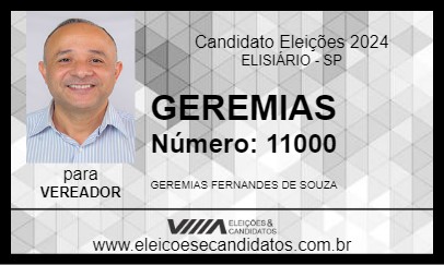 Candidato GEREMIAS 2024 - ELISIÁRIO - Eleições