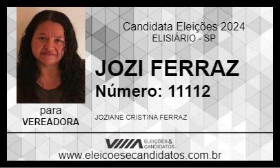 Candidato JOZI FERRAZ 2024 - ELISIÁRIO - Eleições