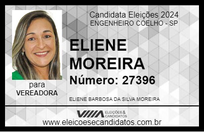 Candidato ELIENE MOREIRA 2024 - ENGENHEIRO COELHO - Eleições