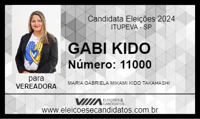 Candidato GABI KIDO 2024 - ITUPEVA - Eleições