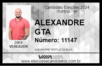 Candidato ALEXANDRE GTA 2024 - ITUPEVA - Eleições