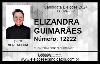 Candidato ELIZANDRA GUIMARÃES 2024 - TAIÚVA - Eleições