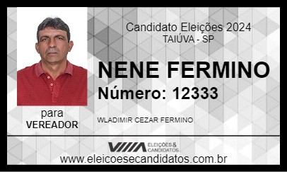 Candidato NENE FERMINO 2024 - TAIÚVA - Eleições