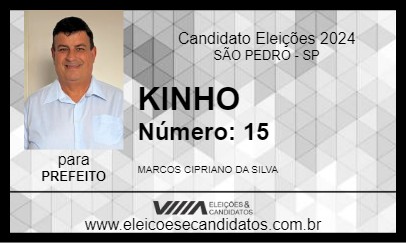 Candidato KINHO 2024 - SÃO PEDRO - Eleições