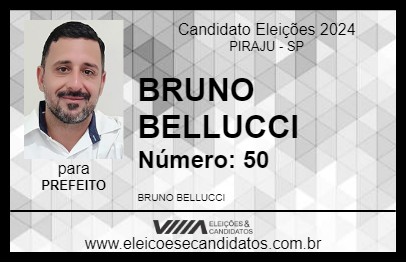 Candidato BRUNO BELLUCCI 2024 - PIRAJU - Eleições