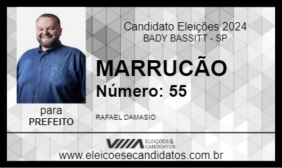 Candidato MARRUCÃO 2024 - BADY BASSITT - Eleições