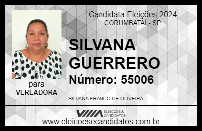 Candidato SILVANA GUERRERO 2024 - CORUMBATAÍ - Eleições