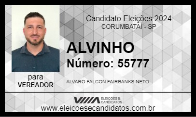 Candidato ALVINHO 2024 - CORUMBATAÍ - Eleições